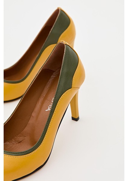 Kadın Topuklu Hakiki Deri Ayakkabı 074Y22K11007 fiyatları