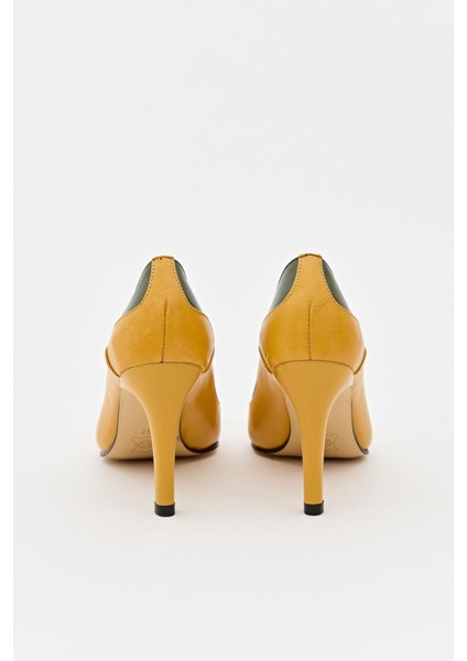 Kadın Topuklu Hakiki Deri Ayakkabı 074Y22K11007 indirimleri