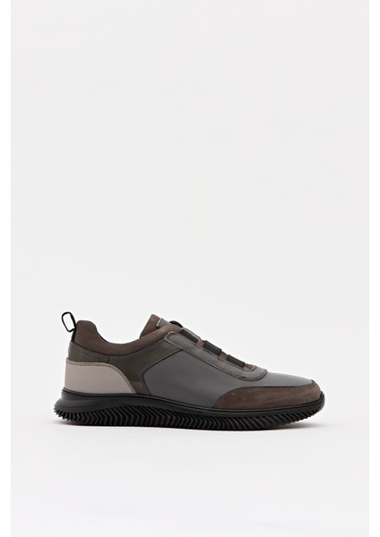 Erkek Sneaker Hakiki Deri Ayakkabı 075Y22E40622