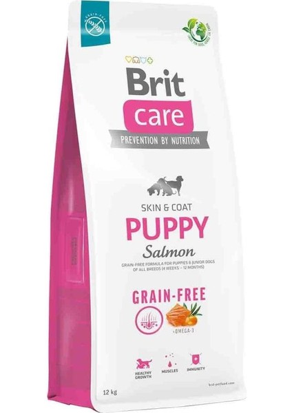 Skin Coat Tahılısz Somonlu Yavru Köpek Maması 12 kg