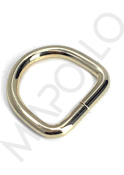 2 x 2 x 4MM Yüksek Askı D Halka Black