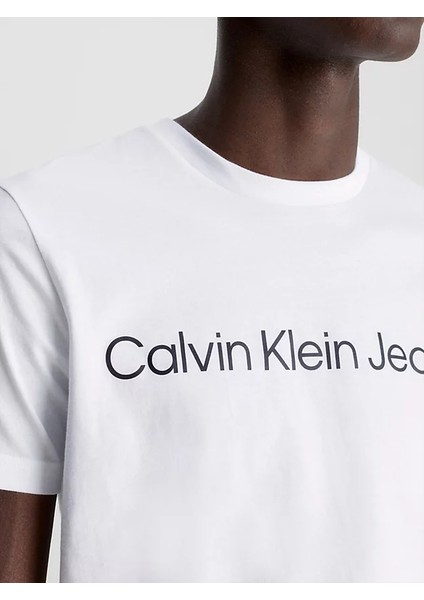 Core Institutional Logo Slim Erkek T-Shirt modelleri