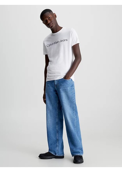 Core Institutional Logo Slim Erkek T-Shirt fırsatları