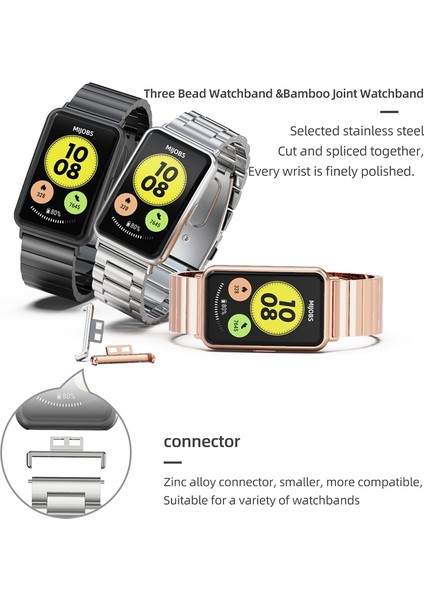 Zsunsky Shop Huawei Watch Fit Için Mibus Milanese Toka Paslanmaz Çelik Watch Band (Yurt Dışından) fiyatları
