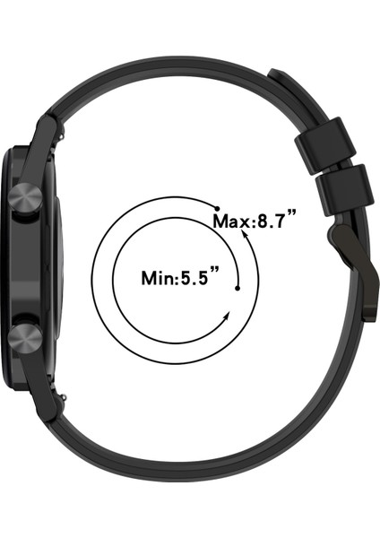 Honor Watch Gs Pro 22MM Dikey Tahıl Silikon Watch Band Için (Yurt Dışından)