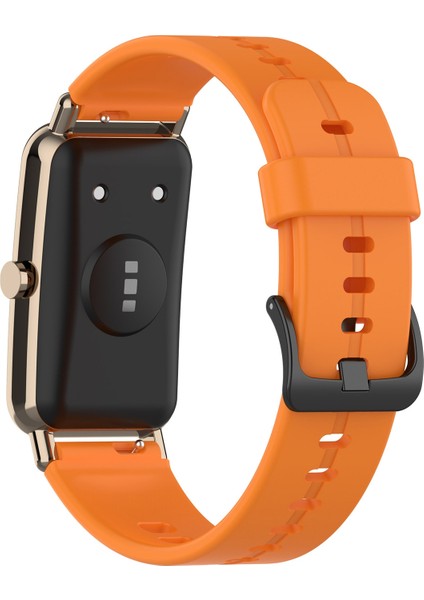 Huawei Watch Fit Mini Düz Renk Silikon Yumuşak Watch Band Için (Yurt Dışından) modelleri