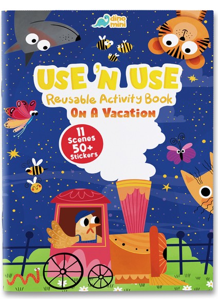 Use 'n Use Reusable Activity Book - On A Vacation Tak Çıkar Çıkartmalı Aktivite Kitabı
