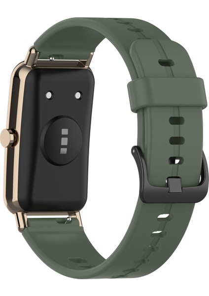 Huawei Watch Fit Mini Düz Renk Silikon Yumuşak Watch Band Için (Yurt Dışından) modelleri