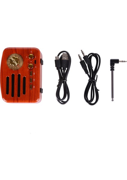 Vis Mek MA-1500 LED Işık ile Retro Bluetooth Hoparlör (Yurt Dışından)