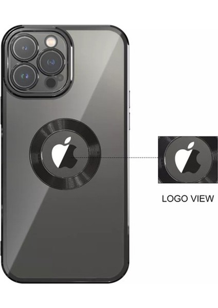 iPhone 13 Pro Max Kılıf 5d Kamera Lens Korumalı Logo Gösteren Kenarları Renkli Arkası Şeffaf Silikon fırsatları