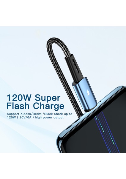1m Usb'den Type C'ye Veri Iletim Kablosu 120W Hızlı Şarj Kablosu (Yurt Dışından) modelleri