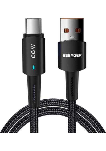 2m USB C Şarj Kablosu Premium Örgülü USB A'dan Tip C'ye 6A Şarj Veri Aktarım Kablosu Akıllı Telefonlar Tabletler Dizüstü Bilgisayarlar İçin Hızlı Şarj (Yurt Dışından)