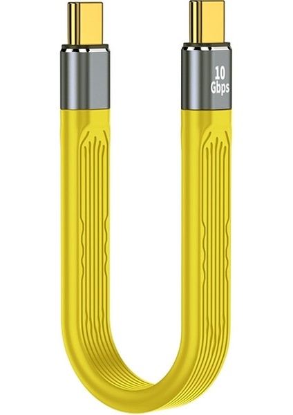 iPhone 15 Serisi Pd 100W Hızlı Şarj 10 Gbps Type-C-Type-C Fpc Yumuşak Veri Kablosu, Kablo Uzunluğu: 13,8 cm (Yurt Dışından)