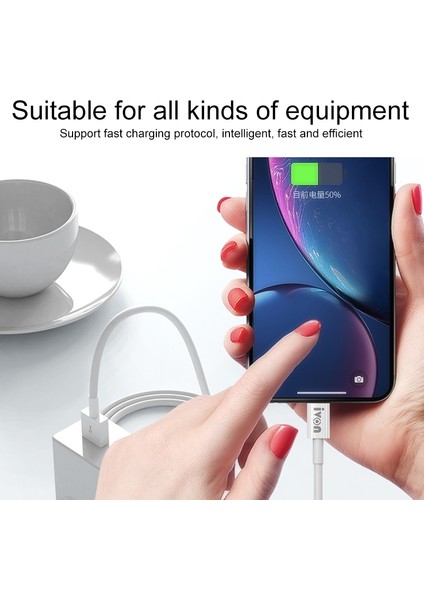 3 Metre Type-C Kablo Hızlı Şarj Yüksek Hızlı Veri Iletim Cep Telefon Kablosu (Yurt Dışından)