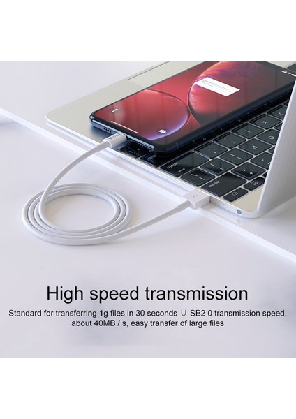 3 Metre Type-C Kablo Hızlı Şarj Yüksek Hızlı Veri Iletim Cep Telefon Kablosu (Yurt Dışından)
