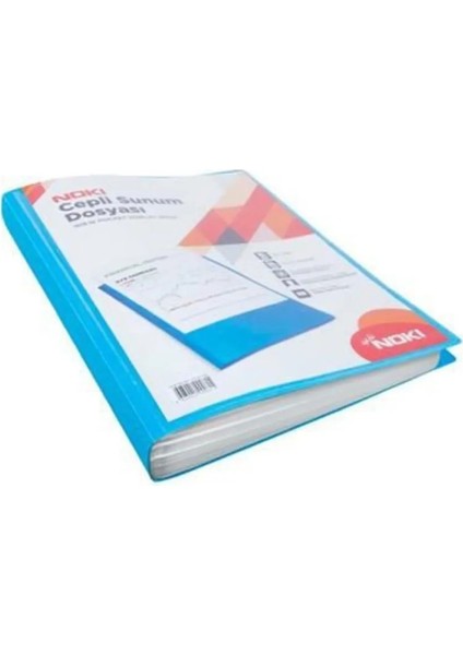 5 Adet 60 Yaprak Cepli Sunum Dosyası Karışık Renk