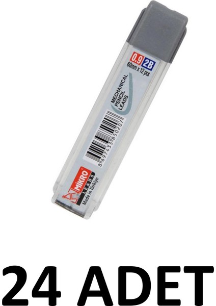 24 Adet Mikromin 0,9 mm Kalem Ucu 20LI