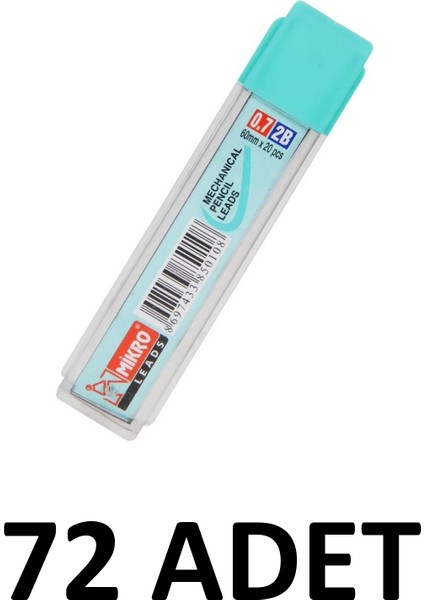 72 Adet Mikromin 0,7 mm Kalem Ucu 20LI