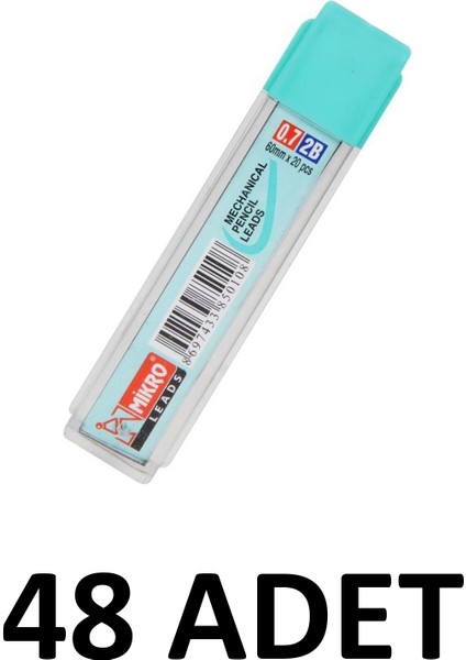 48 Adet Mikromin 0,7 mm Kalem Ucu 20LI