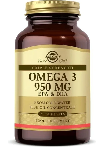 Omega-3 950 Mg 50 Kapsül