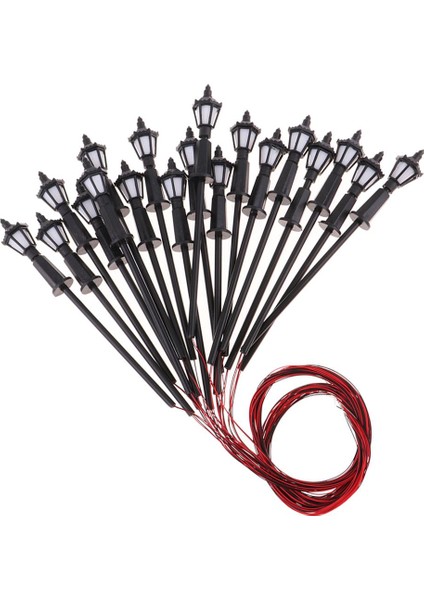 20 Adet 1:75 Ho Ölçekli LED Sokak Işıkları Ho Bahçe Işık Minyatür Aksesuarları (Yurt Dışından) fırsatları