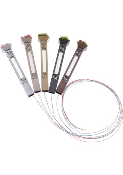 5x Model Demiryolu Lampost Sokak Lights Ho Ölçeği 3V Sadece Minyatür Bahçe LED 7.3cm (Yurt Dışından)