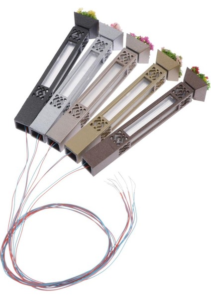 5x Model Demiryolu Lampost Sokak Lights Ho Ölçeği 3V Sadece Minyatür Bahçe LED 7.3cm (Yurt Dışından) fırsatları