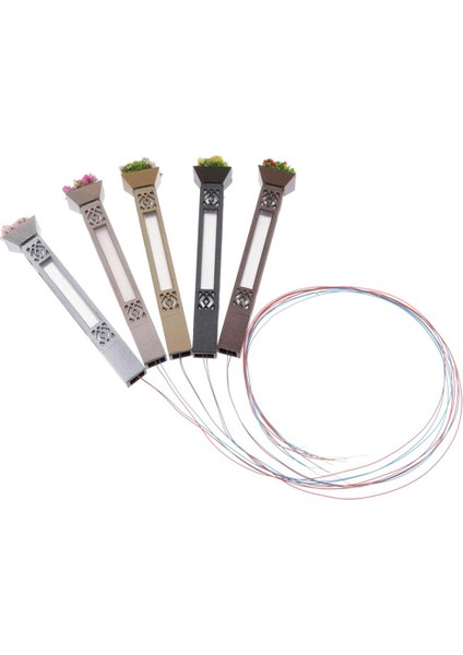 5x Model Demiryolu Lampost Sokak Lights Ho Ölçeği 3V Sadece Minyatür Bahçe LED 7.3cm (Yurt Dışından) indirimleri