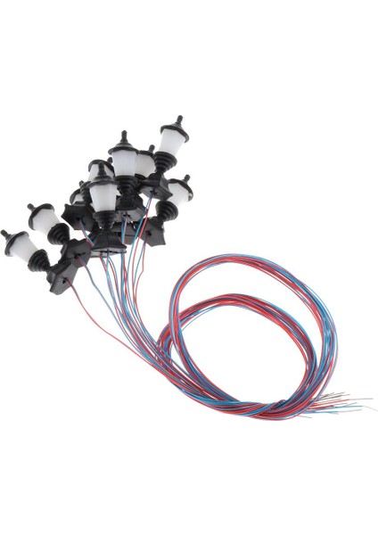 10 Adet 1: 100 Ölçekli 1.2 cm Bahçe Minyatürleri Peyzaj Süslemeleri Sokak Led'leri (Yurt Dışından) fiyatları