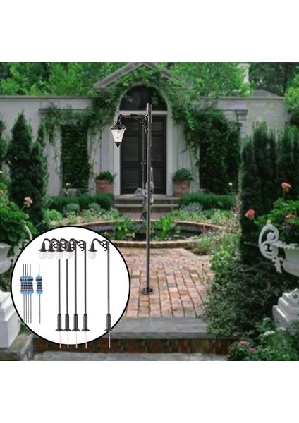 Vintage 1/87 Model Sokak Işıkları Modeli Peri Bahçe Mikro Peyzaj Tarzı 2 (Yurt Dışından) modelleri