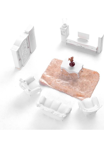 1/25 Oturma Odası Mobilya Klima Su Dağıtıcı Dolap Set Kum (Yurt Dışından)