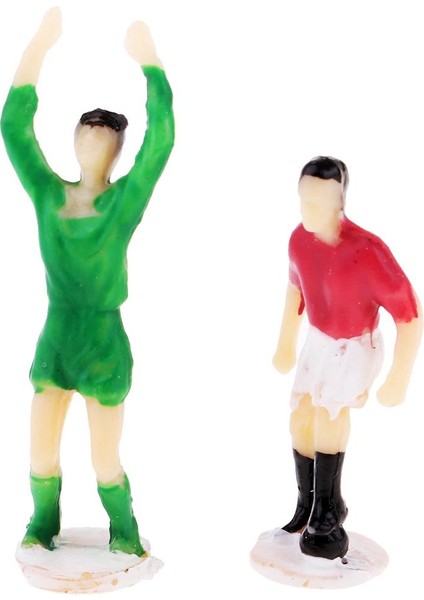 12X Boyalı Futbol Oyuncu Şekil 1/87 Ölçekli Minyatür Insanlar Heykelcik Oyuncaklar (Yurt Dışından) modelleri