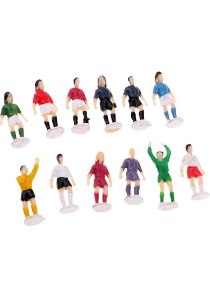 12X Boyalı Futbol Oyuncu Şekil 1/87 Ölçekli Minyatür Insanlar Heykelcik Oyuncaklar (Yurt Dışından) fırsatları