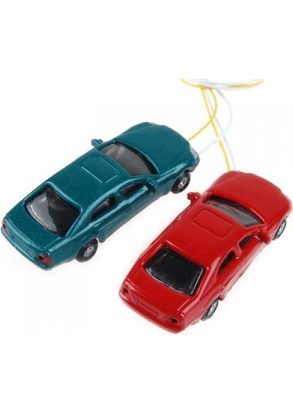 10 Faralan Hafif Boyalı Model Otomobil ile N 1: 150 Bina Tren Düzeni (Yurt Dışından)