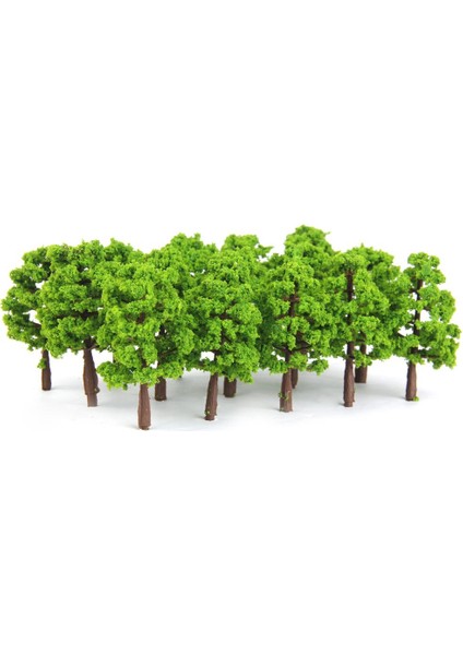 20 Adet / Takım Plastik Model Tress Tren Demiryolu Manzarası 1: 150 Işık Yeşil (Yurt Dışından)
