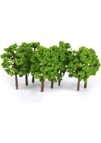 20 Adet / Takım Plastik Model Tress Tren Demiryolu Manzarası 1: 150 Işık Yeşil (Yurt Dışından)