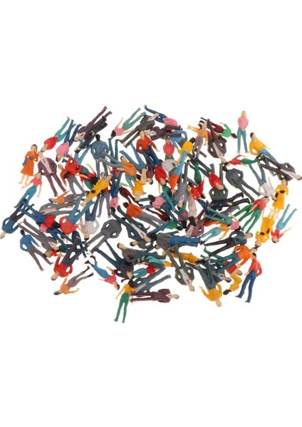 100 Boyalı Insanlar Tren Demiryolu Parkı Figürü Peyzaj Düzeni -1: 300 1:50 (Yurt Dışından)