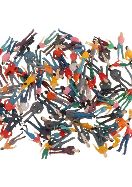 100 Boyalı Insanlar Tren Demiryolu Parkı Figürü Peyzaj Düzeni -1: 300 1:50 (Yurt Dışından) fırsatları