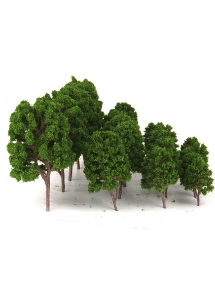 20 Ağaç Modelleri Tren Demiryolu Wargame Diorama Scenery Lanscape 1 / 75-200 Yeşil (Yurt Dışından)