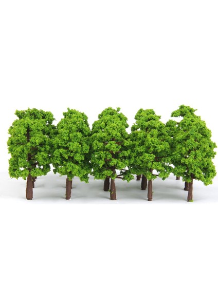 20 Adet / Takım Plastik Model Tress Tren Demiryolu Manzarası 1: 150 Işık Yeşil (Yurt Dışından)