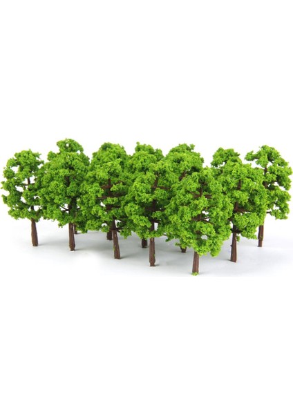 20 Adet / Takım Plastik Model Tress Tren Demiryolu Manzarası 1: 150 Işık Yeşil (Yurt Dışından)