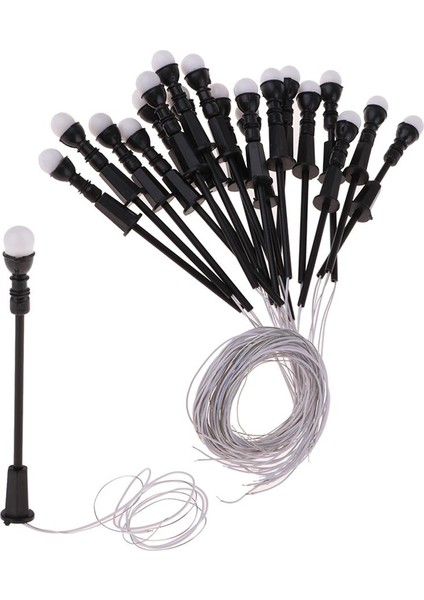 20X 1: 100 Minyatür Tek Farlar Modeli Ho Oo LED Bahçe Işıkları (Yurt Dışından)