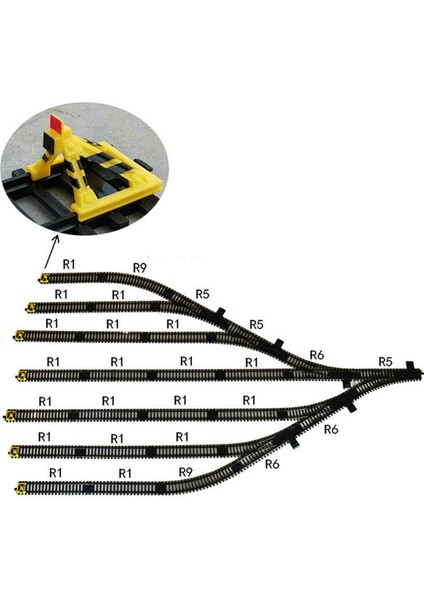 34X Model Demiryolu Parça Yapı Kiti Mimarlık Modeli Için 1/87 Ölçekli Sahne (Yurt Dışından) modelleri