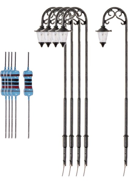 Ho Ölçekli Sokak Işıkları Lamppost Fairy Bahçe Diorama Mikro Peyzaj (Yurt Dışından) fiyatları