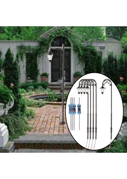 Ho Ölçekli Sokak Işıkları Lamppost Fairy Bahçe Diorama Mikro Peyzaj (Yurt Dışından) modelleri