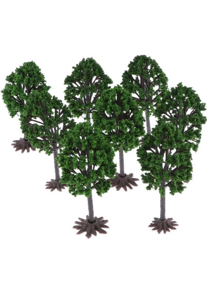 1/75 Yeşil Plastik Model Ağaçları Tren Demiryolu Parkı Sokak Manzarası Oo Ölçeği (Yurt Dışından)