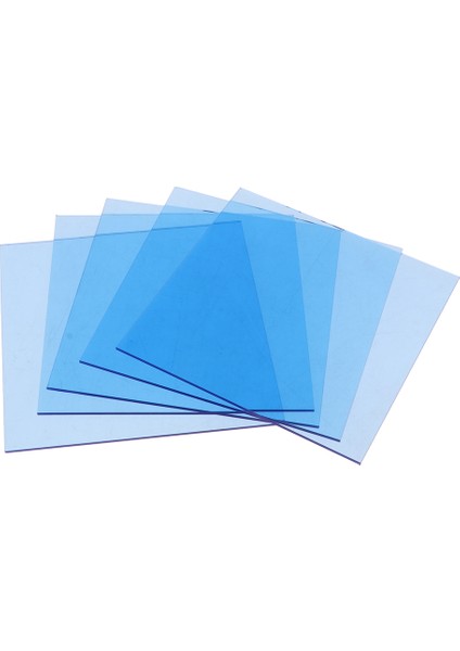5 Adet Akrilik Sheets Gök Mavisi Şeffaf Tahta Perspex Paneli Kum Masası (Yurt Dışından)