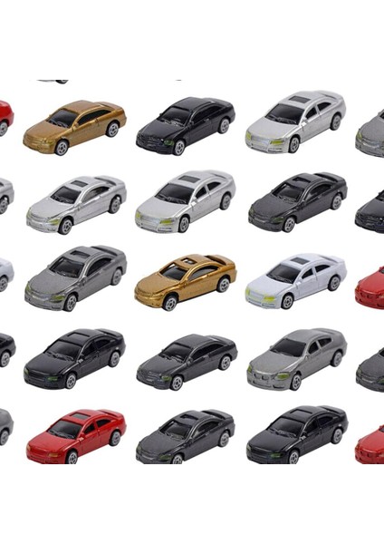 50 Adet Ho Ölçekli Model Araba 1/87 Bina Tren Manzara Mimarisi Modeli (Yurt Dışından)