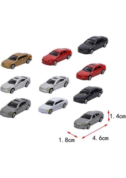 50 Adet Ho Ölçekli Model Araba 1/87 Bina Tren Manzara Mimarisi Modeli (Yurt Dışından)
