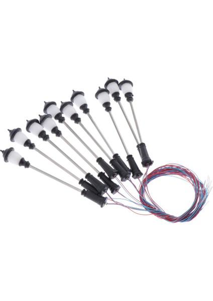 10 Adet Model Tren Alaşım Işık Işıklı Sokak Lambaları Demiryolları Için Beyaz Led'ler (Yurt Dışından) modelleri